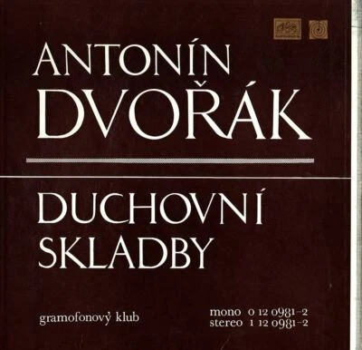 DVORAK Sacral Music SMETACEK Prague SO Supraphon 1120981 2LP Box NM 1971 Rec. - Image 1 of 3