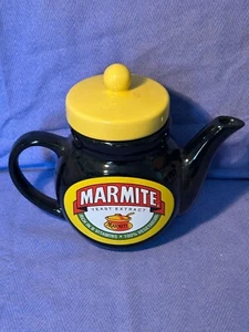 Collectible Marmite Ceramic Teapot Original Retro Black & Yellow Unused H6" X W8 - Picture 1 of 3