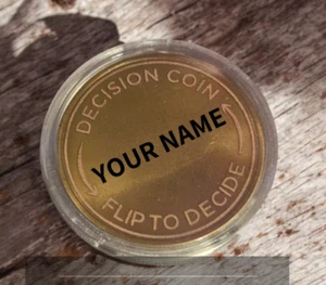 Personalisierte Messing Challenge Coin Decision Münze Geschenk Münze, einzigartige Geschenke, Messing - Bild 1 von 5