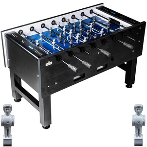 Fußball Tischkicker Turnier Fireball blaues Spielfeld Figuren Grau Weiss 95kg - Bild 1 von 10