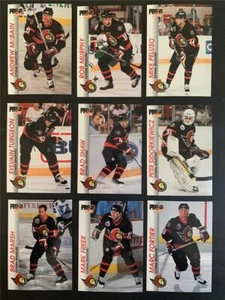 Juego de 9 cartas Pro Set Ottawa Senators Team 1992-93 - Imagen 1 de 1