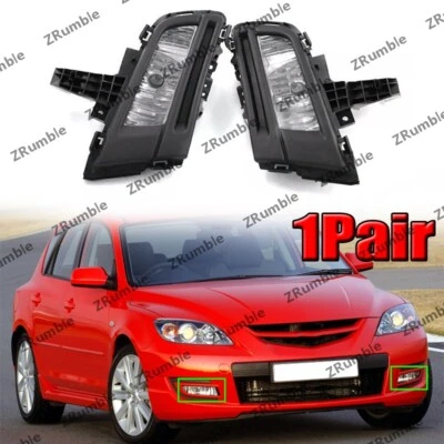 1 par de faros antiniebla con cable para parachoques delantero Mazda 3 2007 2008-2009 Foto 1 de 4