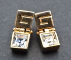 Givenchy G Logo Pierced Earrings Accessories Gold Tone 8.9g Used Authentic 3255