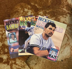 Lot Of 3 Beckett Baseball Card Monthly, July 1989, Feb. 1990, Jan/Feb 1988 - Picture 1 of 4