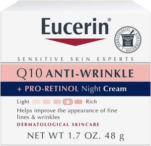 Q10 Anti-Wrinkle Night Cream + Pro-Retinol, Facial Cream for Sensitive Skin, 1.7 - Foto 1 di 12