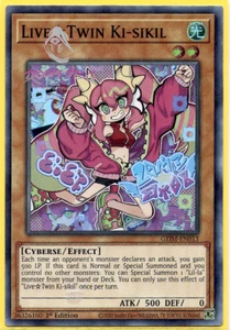 Yugioh! Live Twin Ki-sikil GEIM-EN013 (SR) 1ª Edición "Live/Evil Twin Deck Support" - Imagen 1 de 1