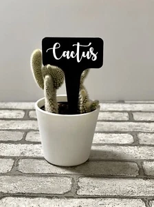Custom Black Plastic Indoor/ Outdoor Gardening Plants Herbs Tags Sticks - Picture 1 of 4