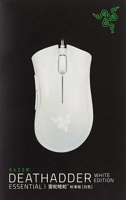 Brand New Sealed Razer DeathAdder Essential White Gaming Mouse - True 6,400 DPI - Image 1 of 3