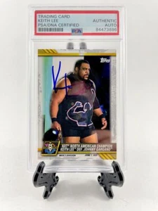 Keith Lee Signed 2021 Topps WWE NXT Trading Card #36 PSA DNA Slabbed - Picture 1 of 2