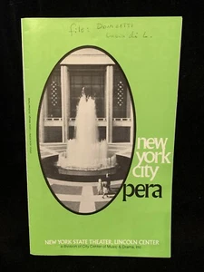 NYC OPERA - Program April 1975 - DONIZETTI Lucia di Lammermoor - MORELLI - Picture 1 of 2