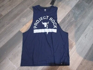 Under Armour Project Rock ärmelloses Hemd Herren Large neu mit Etikett kostenloser Versand - Bild 1 von 3