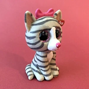 Kiki the Grey Striped Tabby Cat, Ty Beanie Boos, 2" Vinyl Figur, Serie 1, NM - Bild 1 von 8