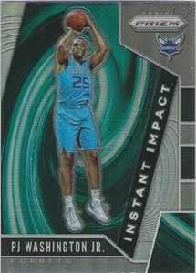 Inserto Prizm 2019-20 Prizm PJ WASHINGTON Jr Charlotte Hornets Impatto Istantaneo 20 - Foto 1 di 2