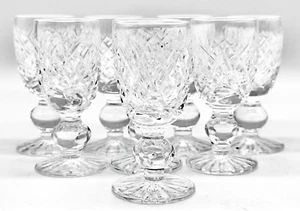 SET OF 8 WATERFORD CRYSTAL DONEGAL CORDIAL, SMALL LIQUEUR OR SHOT GLASSES - Picture 1 of 19