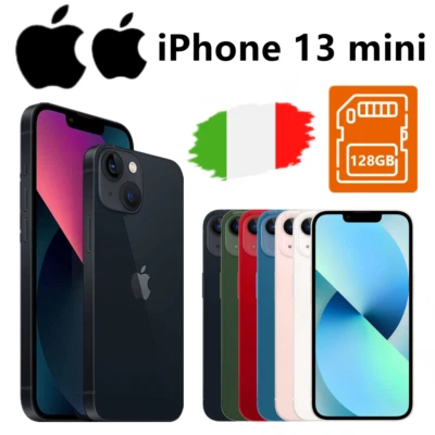 Apple iPhone 13 mini - 128GB Nero Bianco Rosso Blu Rosa ✔️NUOVO & Originale - Immagine 1 di 3