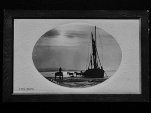 Barcaza de vela del Támesis DESCARGA A CABALLO Y CARRO C1910 RP postal por Rotary - Imagen 1 de 3