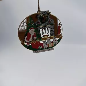 North Pole Alaska Christmas Ornament - Picture 1 of 3