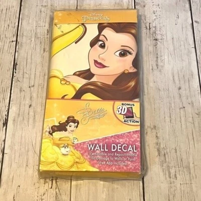 Calcomanía de pared efecto 3D reposicionable Princesa Bella Disney Palz NUEVA Foto 1 de 4