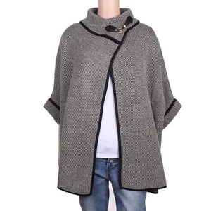 Womens Large Knit Poncho Jacket Cape One Size - Picture 1 of 1