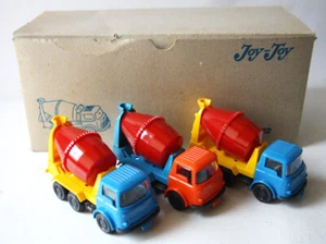 3X RARE VINTAGE 70'S JOY TOY No 32 BEDFORD CEMENT MIXER GREECE GREEK NEW NOS! - Bild 1 von 6