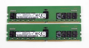 Samsung 32GB (2x16GB) M393A2K43DB2-CTD PC4-2666V ECC REG Server Memory - Picture 1 of 3