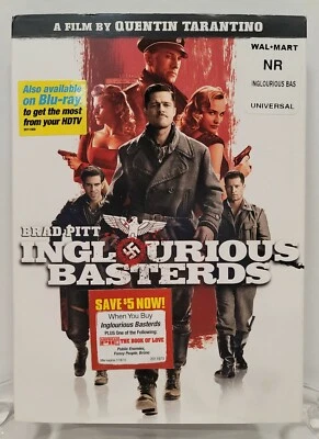 INGLOURIOUS BASTERDS DVD 2009 Brad Pitt  Slip Cover  - Image 1 of 4
