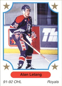 1991-92 7th Inning Sketch OHL #26 Alan Letang - NM-MT