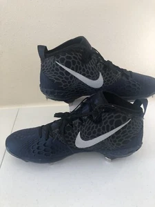 Nike Force Zoom Trout 5 Metal Baseball Cleats Navy White Black AH3373-400 SZ 15 - Picture 1 of 6