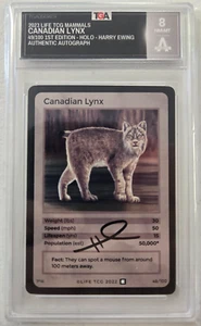 Life TCG Creator Autographed Graded 1st Edition Canadian Lynx - Picture 1 of 2
