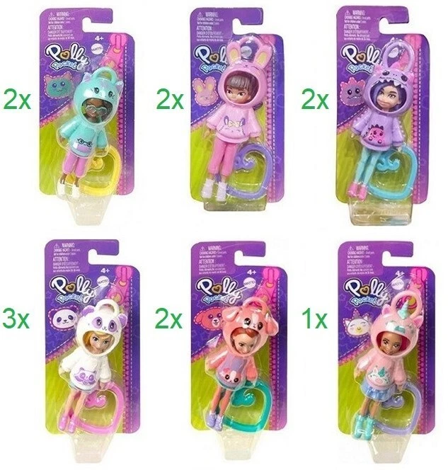 Mattel große Polly Pocket Figuren Puppen mit Clip - 7,5x16cm NEU