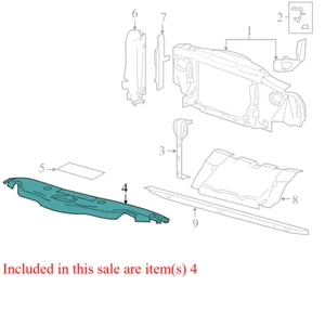 2004-2008 Ford F-150 FU Radiator Support Air Deflector Used 4L3419E525BA OEM - Picture 1 of 8