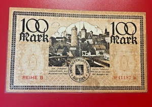 1922 GERMANY BAUTZEN 100 MARK BANKNOTE - NICE WORLD CURRENCY !!! - Picture 1 of 2
