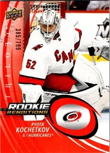 2022-23 Trilogy Rookie Renditions Red /799 RC RR-23 Pyotr Kochetkov Hurricanes - Foto 1 di 2