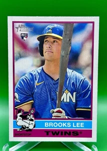 2025 Topps Heritage Brooks Lee #63 Rookie RC Minnesota Twins Prospect MLB - Picture 1 of 2
