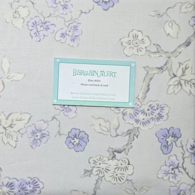 RALPH LAUREN FRANCOISE MADELEINE FULL/QUEEN DUVET Floral Purple Beige Toile - Image 1 of 4