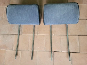 BmW E21 Front Headrest Set Left Right Blue - Picture 1 of 11