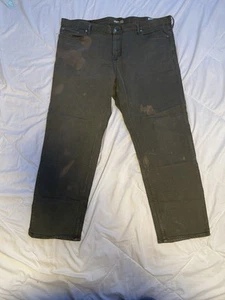 Old Navy Solid Dark Green Slim Fit Built In Flex Straight Leg Denim Jeans Pants - Picture 1 of 14