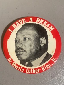 Original 1968 Martin Luther King MLK I Have a Dream Memorial Pinback Button - Bild 1 von 2