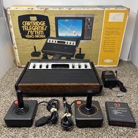 Sears Tele-Games Atari 2600 Heavy Sixer Console With Box TESTED