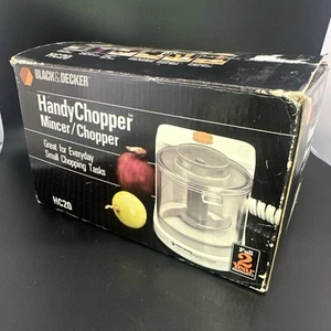 VTG 1988 Black & Decker Handy Chopper Food Processor HC20 White Electric Tested - Picture 1 of 24