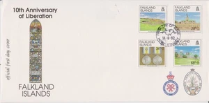 GB - ASCENSION IS 1992 Falklands Liberation 10th Ann/RAF Aircraft SG 582-585 FDC - Picture 1 of 1