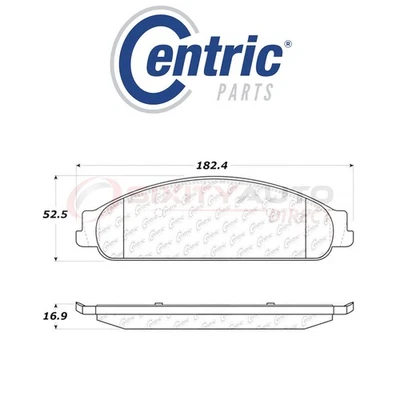Centric Posi Quiet Disc Brake Pads w Shims for 2005-2007 Ford Freestyle 3.0L mr - Изображение 1 из 4