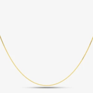 Cadena de oro amarillo de 9 quilates 41 cm corte diamante 1,13,0023-41 - Imagen 1 de 3