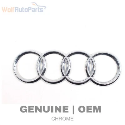 2005-2008 AUDI A6 QUATTRO - Trunk Emblem / Badge / Rings 4F0853742 - Image 1 of 4