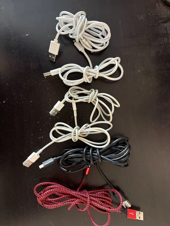 6 PACK iPhone Lightning to USB Cable Charger Cord - Image 1 of 1