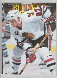JEREMY ROENICK BECKETT RIVISTA HOCKEY GUIDA PREZZI NUMERO #18 APRILE 1992 CHICAGO - Foto 1 di 2