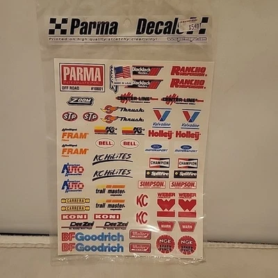 Calcomanías Parma # 10601 para vehículos de radiocontrol todoterreno  Foto 1 de 4
