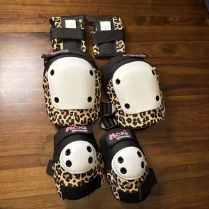 187 Killer Pads MOXI Confezione da Sei Ginocchiere, Gomitiere e Polsieri Leopard - Foto 1 di 8