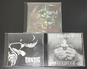 Danzig 3 CD Lot Heavy Metal Self Titled Thrall-Demonsweatlive II Lucifuge - Picture 1 of 16