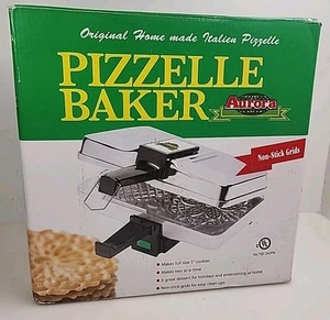Aurora Pizzelle Baker 5" Cookie Dessert Maker Holiday NEW - Picture 1 of 4